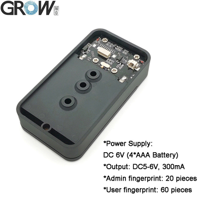 GROW K236-A+R502-AW DC6V 4*AAA Battery Case Fingerprint Control Board Admin/User Fingerprint For Door Access Control System