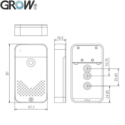 GROW K236-A+R502-AW DC6V 4*AAA Battery Case Fingerprint Control Board Admin/User Fingerprint For Door Access Control System