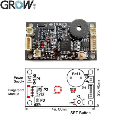 GROW KS200+R502-AW 4*AA Battery or DC3.7V-6.5V Motor Output Fingerprint Access Control Board For Door Lock Hotel Office