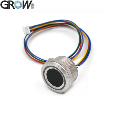 CROÎTRE R503-M22 DC3.3V 200 Capacité Anneau Rond RVB Indicateur LED Contrôle Module d'Empreintes Digitales Capacitif Capteur Scanner