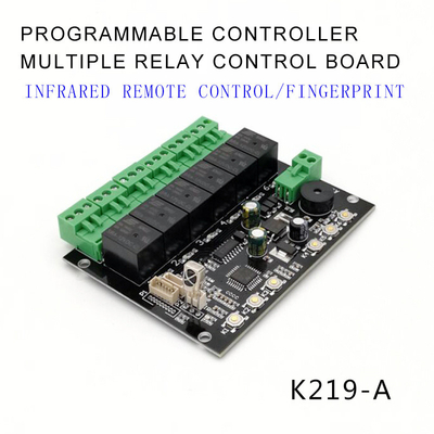 Grow K219-A Planche de commande de télécommande infrarouge à empreinte digitale à relais multiples programmable