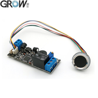 GROW K202+R502-A DC12V basse consommation d'énergie Tableau de contrôle d'accès à l'empreinte digitale+R502-A Module d'empreinte digitale LED à petit anneau