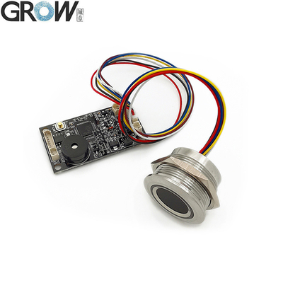 GROW KS200+R503 4*Pile AA ou DC3.7V-6.5V Indicateur lumineux en anneau Contrôle d'accès de porte Contrôle d'accès par empreinte digitale capacitive
