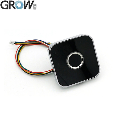 GROW R502-AW Zinc Alloy Ronde Ringe Contrôle LED DC3.3V Capteur de capteurs d'empreintes digitales